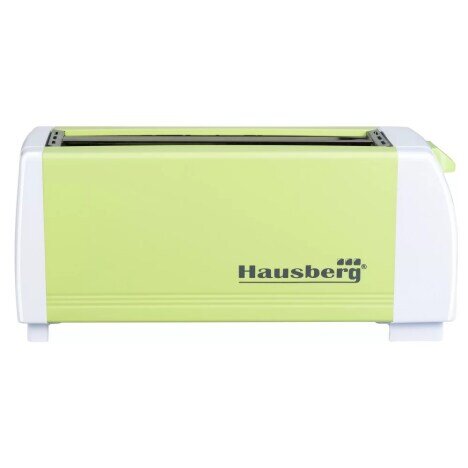 Prajitor de paine Hausberg HB-185VR, 1300 W, 4 felii, declansare automata, Verde