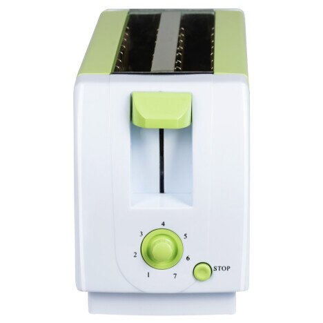 Prajitor de paine Hausberg HB-185VR, 1300 W, 4 felii, declansare automata, Verde