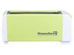 Prajitor de paine Hausberg HB-185VR, 1300 W, 4 felii, declansare automata, Verde