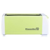 Prajitor de paine Hausberg HB-185VR, 1300 W, 4 felii, declansare automata, Verde